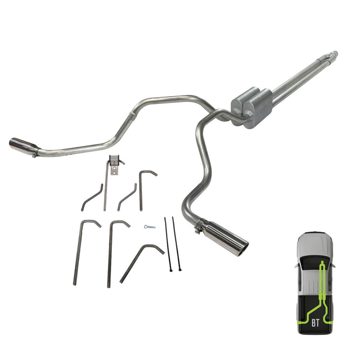 Suburban/Tahoe/Avalanche, 2007-2014, 5.3L, Weld/on - MPI Exhaust Cat-Back Dual Exhaust Kits