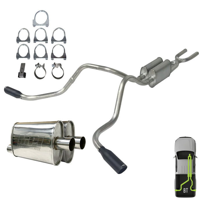 Toyota Tundra, 2014-2021,  5.7L - Stainless - MPI Exhaust Cat-Back Dual Exhaust Kits