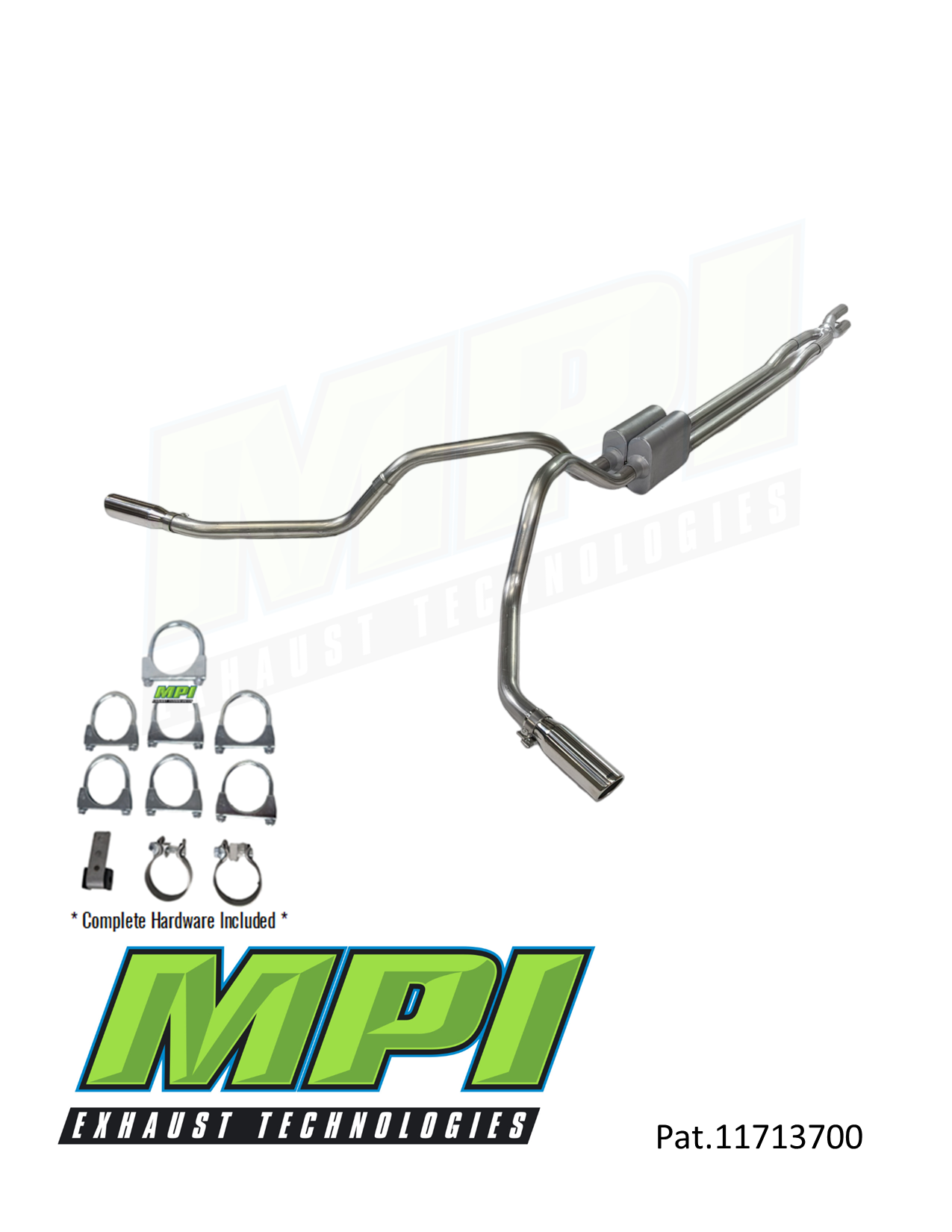Ford F250 F350  2017-2024 Truck Dual Exhaust Kits - Clamp-on